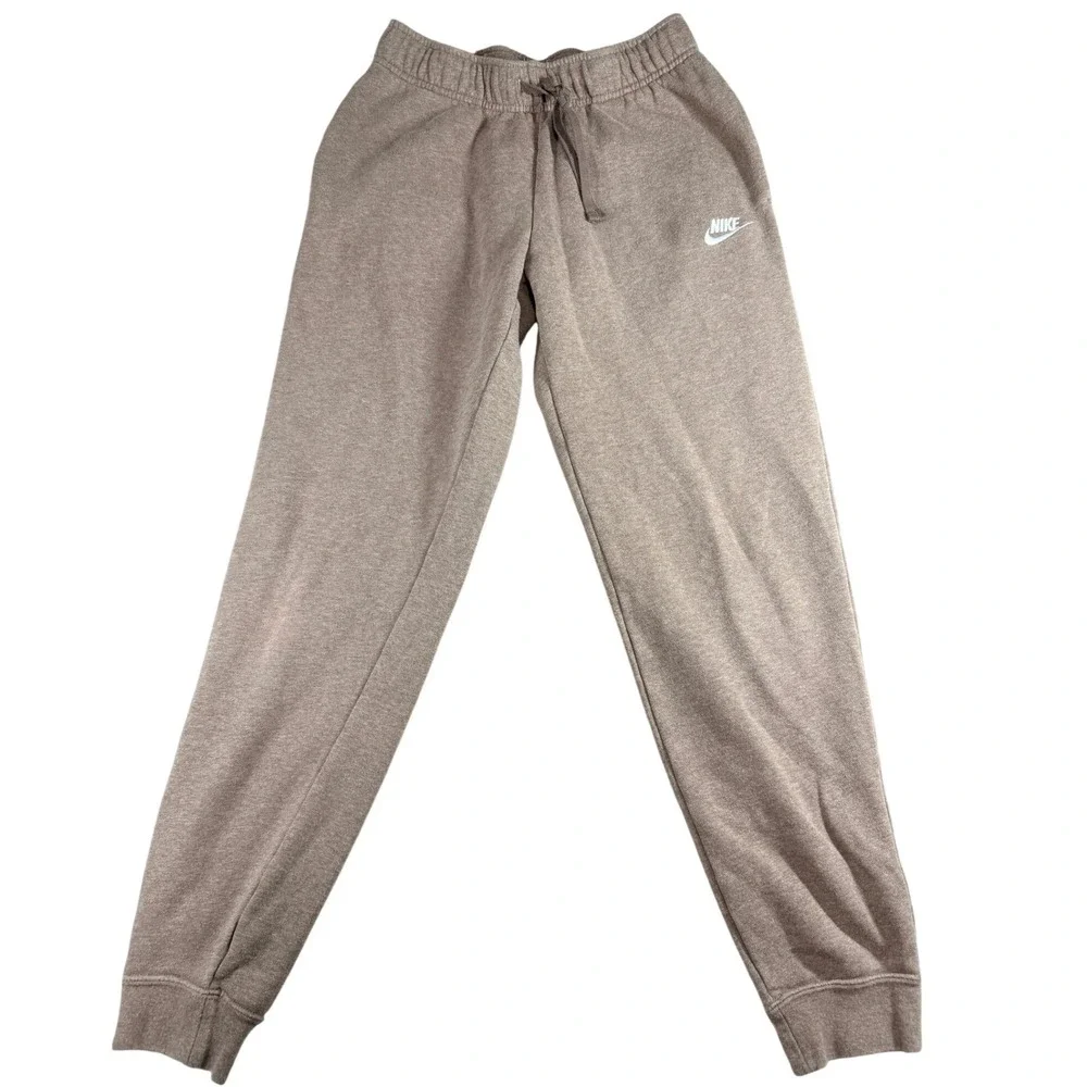 Nike Joggers Womens Small Brown Sportswear Essential Fleece DQ5191-214 Tapered